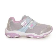 Tênis Casual Kidy Prata e Lilás Juvenil Feminino KIDY-Unissex