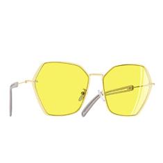 Óculos Aofly A134 design da marca vintage óculos de sol feminino armação de metal oco para fora óculos uv400 óculos de sol oversized a134 (Preto)