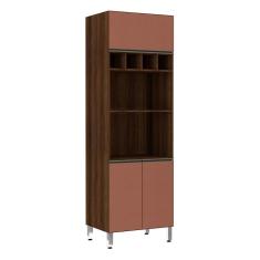 Paneleiro Jade 70 cm Duplo Nicho 3 Portas Luciane