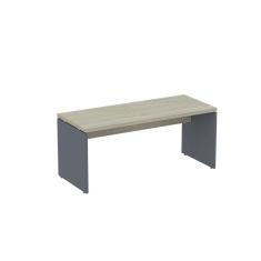 Mesa para Escritório Diretor 120x60cm PE40 Nogueira Casablanca/Grafito