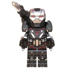 Boneco Bloco De Montar Vingadores War Machine Black Iron Man