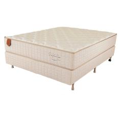 Cama Box Viúva (Box + Colchão) 128x188x67 Pro Látex Gel Sense Prorelax Molas Ensacadas Pillow In Turn Free - Bege