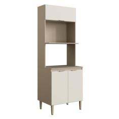 Paneleiro Torre Quente 70cm 3 Portas 2 Nichos para Forno Cozinha Carol