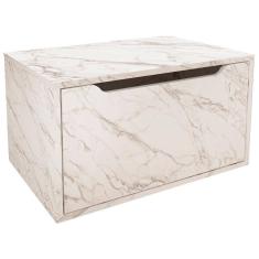 Balcao Gabinete 60cm 1Porta Basculante Bn3646 Marmore Branco