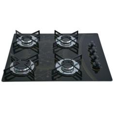Fogão Cooktop Chamalar Premium 4 Bocas Ultra Chama Bivolt XP, MESCLADO