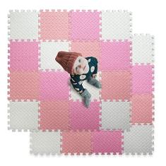 Tamiplay Tapete De Brincar De Espuma De 16 Ladrilhos Para Bebê, Tapetes De Espuma Eva Macios E Seguros Para Chão, Tapete De Brincar De Bebê Quadrado, Tapete De Chão De Quebra-Cabeça De Espuma Infantil