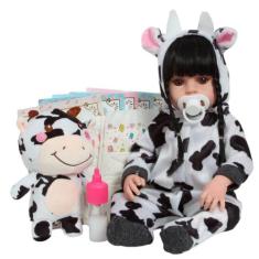 Boneca Reborn Realista Articulado 100% Vinil Siliconado Fofa - Cegonha