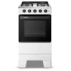 Fogão a Gás Mesa Inox e Forno 50L Limpa Fácil Esmaltec IDEAL POP F4ISB