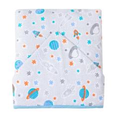 Papi Textil Toalha de Banho Felpuda Karinho Forrada com Capuz Estampado, Planetas