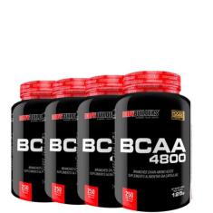 Kit 4x BCAA 4800 250 Cápsulas - Bodybuilders