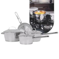 Jogo de Panelas Tramontina Allegra Aço Inox com Fundo Triplo  4 Peças,