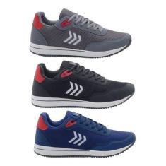 Tênis Casual Masculino Confortável Original 3 Unidades - Dix, 42, Graf