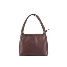 Bolsa básica de ombro em couro liso Maria-Feminino