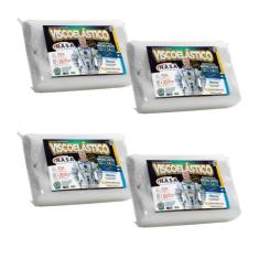 Kit de 4 Travesseiros Modelo Cervical Viscoelástico - MarcByan