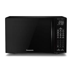 Micro-ondas de Bancada Panasonic NN-ST66NBRU 34L 900W Dupla Refeição Black Glass Preto 110V