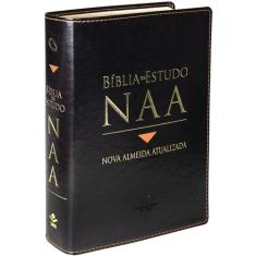Livro - Bíblia Sagrada NAA de Estudo, Letra Regular, com mapa, Tamanho