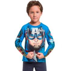 camiseta manga longa infantil brandili