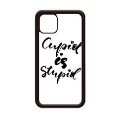 Capa Cupid is Stupid Citação Estilo para iPhone 12 Pro Max para Apple Mini Mobile Case Shell
