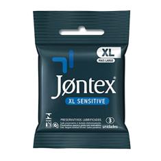 Preservativo Camisinha Jontex Sensitive XL - 3 Unidades