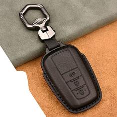 Capa para porta-chaves do carro, capa de couro inteligente, adequado para Toyota Camry Prius Corolla CHR RAV4 Avalon 2018 2019 2020, porta-chaves do carro ABS inteligente para chaves de carro