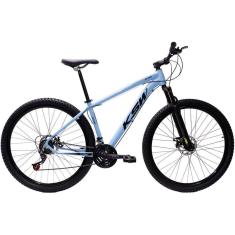  Bicicleta Aro 29 Ksw Xlt 24v Freio A Disco Suspensão Mountain Bike Alumínio - Azul