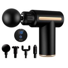 Massageador Elétrico Profissional Pistola De Massagem Muscular Fisioterapia Miofascial Modeladora Compacto Portatíl Sem Fio Premium