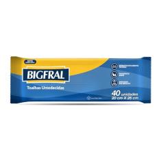 Toalhas Umedecidas Bigfral 40 unidades