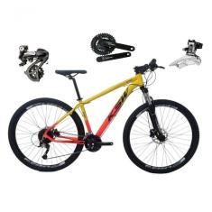 Bicicleta Aro 29 Ksw Xlt Shimano Altus 24v Freio Disco Hidráulico Garfo Trava - Amarelo/laranja Tam.17