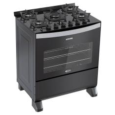 Fogão de Piso Azzure Glass 5 Bocas Tecnologia Easy Clean Clarice