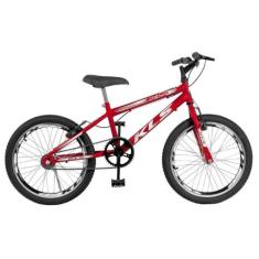 Bicicleta Aro 20 Kls Free Gold V-Brake Mtb, Vermelho, Branco
