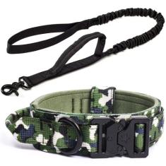 Coleira e Guia Cachorro Grande MADOG Comander VERDE CLARO, M