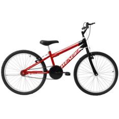Bicicleta Aro 24 Masculina Infantil Wendy Freio V-Brake, Vermelho cere