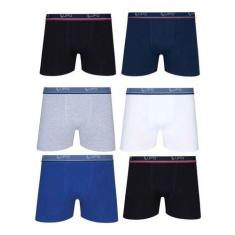 Kit 2 Cuecas Lupo Boxer Algodão Masculina Cotton Ref. 523, G, Sortida 