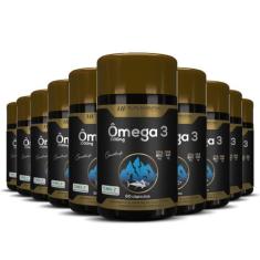 10x OMEGA 3 ALASCA 33/22 CONCENTRADO 1450MG 60CAPS ATACADO - HF SUPLEM