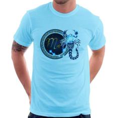 Camiseta Signo Escorpião Astrologia - Foca na Moda, Azul bebê, GGG