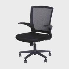 Cadeira Office em Tela com Rodízio 3314 or Design Preto