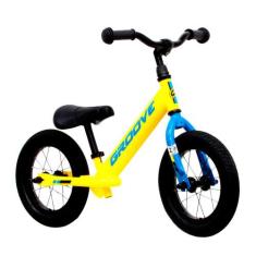 Bicicleta Infantil Groove Balance aro 12 Amarela/Azul/Preto, Colorido
