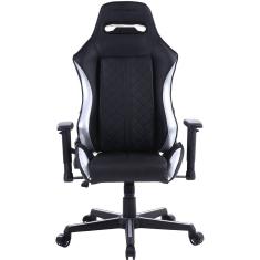 Cadeira Gamer MX16 Giratoria Preto/Prata MYMAX