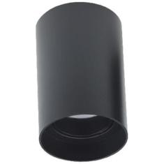 Kit 6 Spot De Sobrepor Redondo Preto Direcionavel Mr16