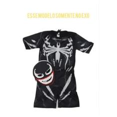 Fantasia Infantil Homem Aranha Venom com Máscara ( dos 2 aos 9 anos) -