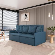 Sofá Retrátil e Reclinável 4 Lugares 240cm Dália CabeCasa MadeiraOrigi