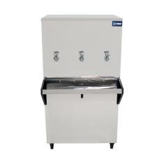 Imagem de Bebedouro Industrial Coluna Knox 100L 3 Torneiras Geladas Inox 220V (KX10-D 3T)