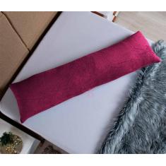 Travesseiro Corpo 100% Silicone Xuxão 1,40x40 Capa Plush Cores - Bella