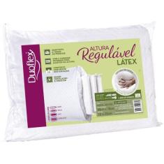Travesseiro 100% Látex Altura Regulável Duoflex 50 x70 cm, 1 unidade