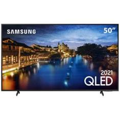 Smart TV 50" QLED 4K Samsung 50Q60A, Modo Game, Som em Movimento Virtual, Tela sem limites, Design slim, Visual livre de cabos