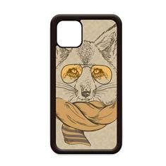 Estilo britânico animal lobo suave e cachecol animal para iPhone 11 Pro Max capa para celular Apple