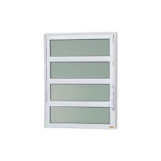 Janela de Alumínio Basculante 80x80cm Vidro Mini Boreal Elite Brimak Branco