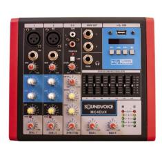Mesa de som soundvoice mc4 eux 4 canais