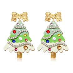 CENAPOG Brincos de Natal de acrílico para mulheres, lindos brincos de enfeite de rena, pompom, acessórios de joias de Natal, fantasias, presentes, Acrílico, Sem pedra preciosa