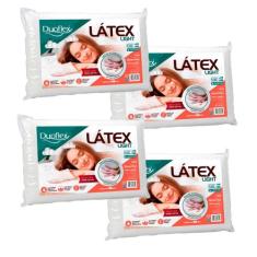 Kit de 4 Travesseiros Látex Light 14cm - Duoflex